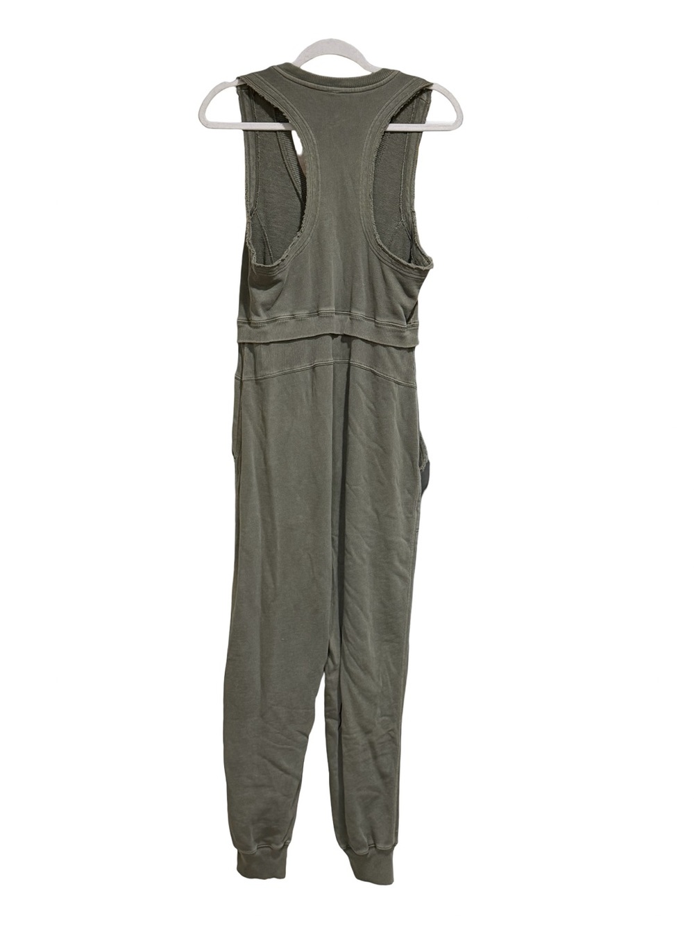 🌿 Daily Practice by Anthropologie Oros Green Sleeveless Jumpsuit Size S - Picture 4 of 13